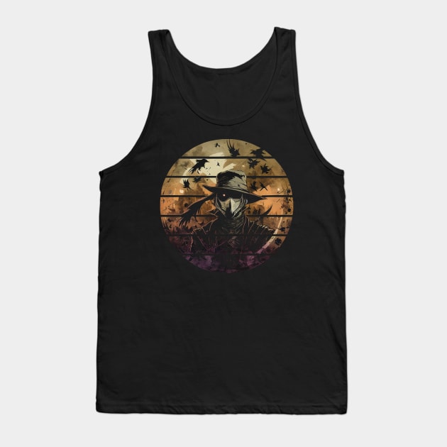 Retro Post-Apocalypse Plague Doctor Tank Top by HideTheInsanity